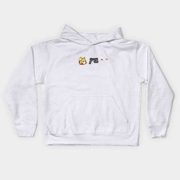 Pixel Fox Kids Hoodie by NMC Design